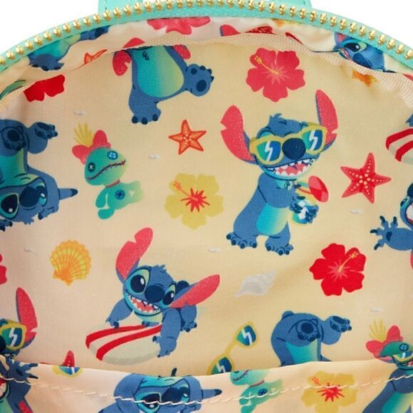 Loungefly Disney Stitch Sandcastle Beach Surprise Mini Backpack - Picture 6 of 6